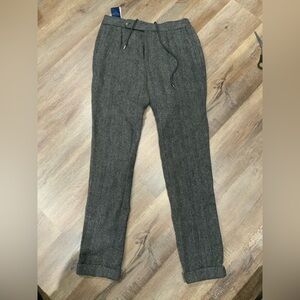 New Polo Ralph Lauren Gray 100% Wool Tweed Trouser Pants Mens Size 32x33